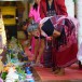 ตักบาตรผักชุมชนกะเหรี่ยงห้วยต้ม (ชุมชนคุณธรรมวัดพระพุทธบาทห้วยต้ม)